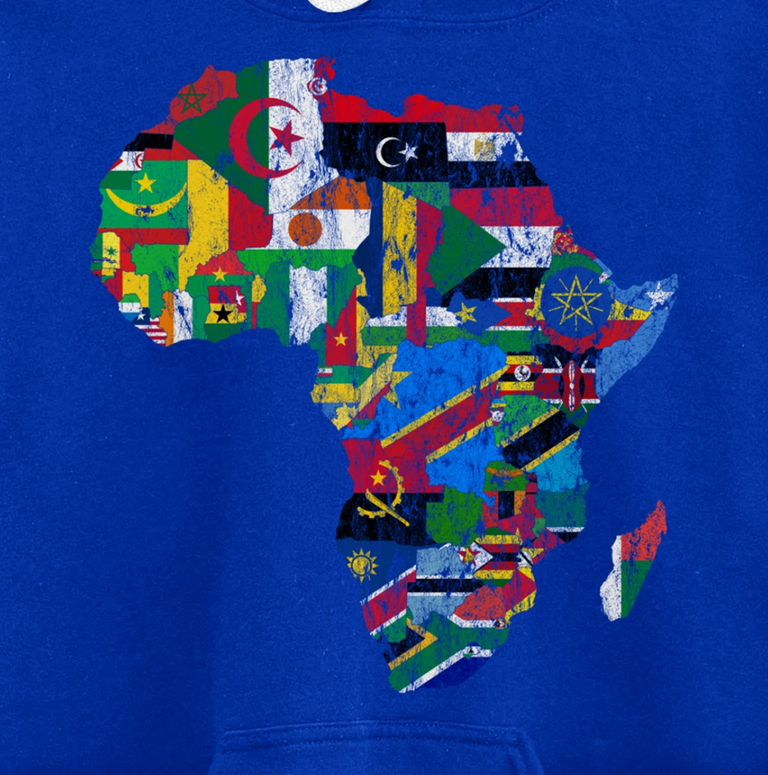 African Flags, African Silhouette, Africa Map, African Pride Pullover Hoodie
