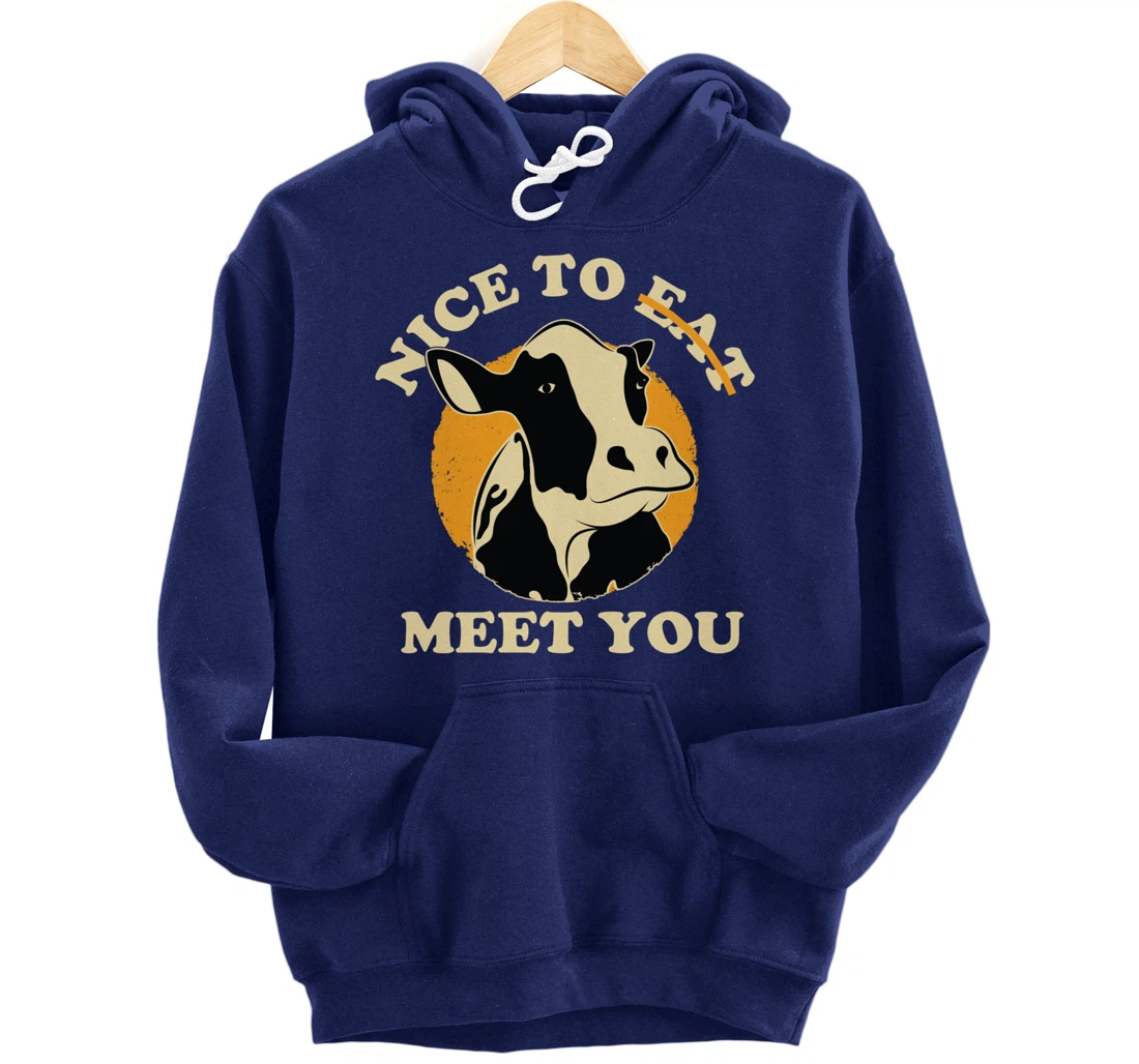 Support Animal Liberation Rights Vegan Activism Cow Graphic Pullover Hoodie