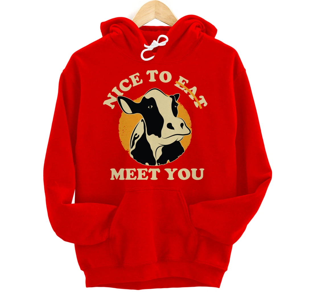 Support Animal Liberation Rights Vegan Activism Cow Graphic Pullover Hoodie