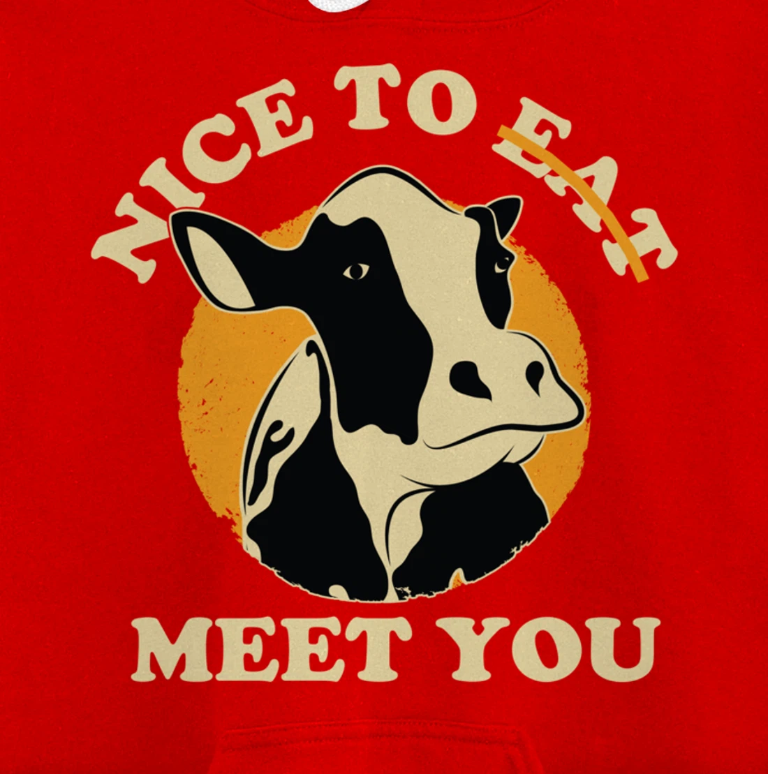 Support Animal Liberation Rights Vegan Activism Cow Graphic Pullover Hoodie