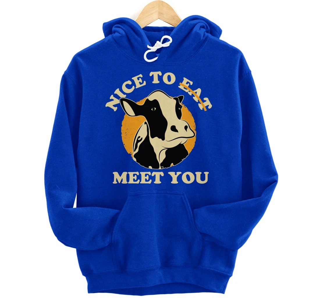 Support Animal Liberation Rights Vegan Activism Cow Graphic Pullover Hoodie