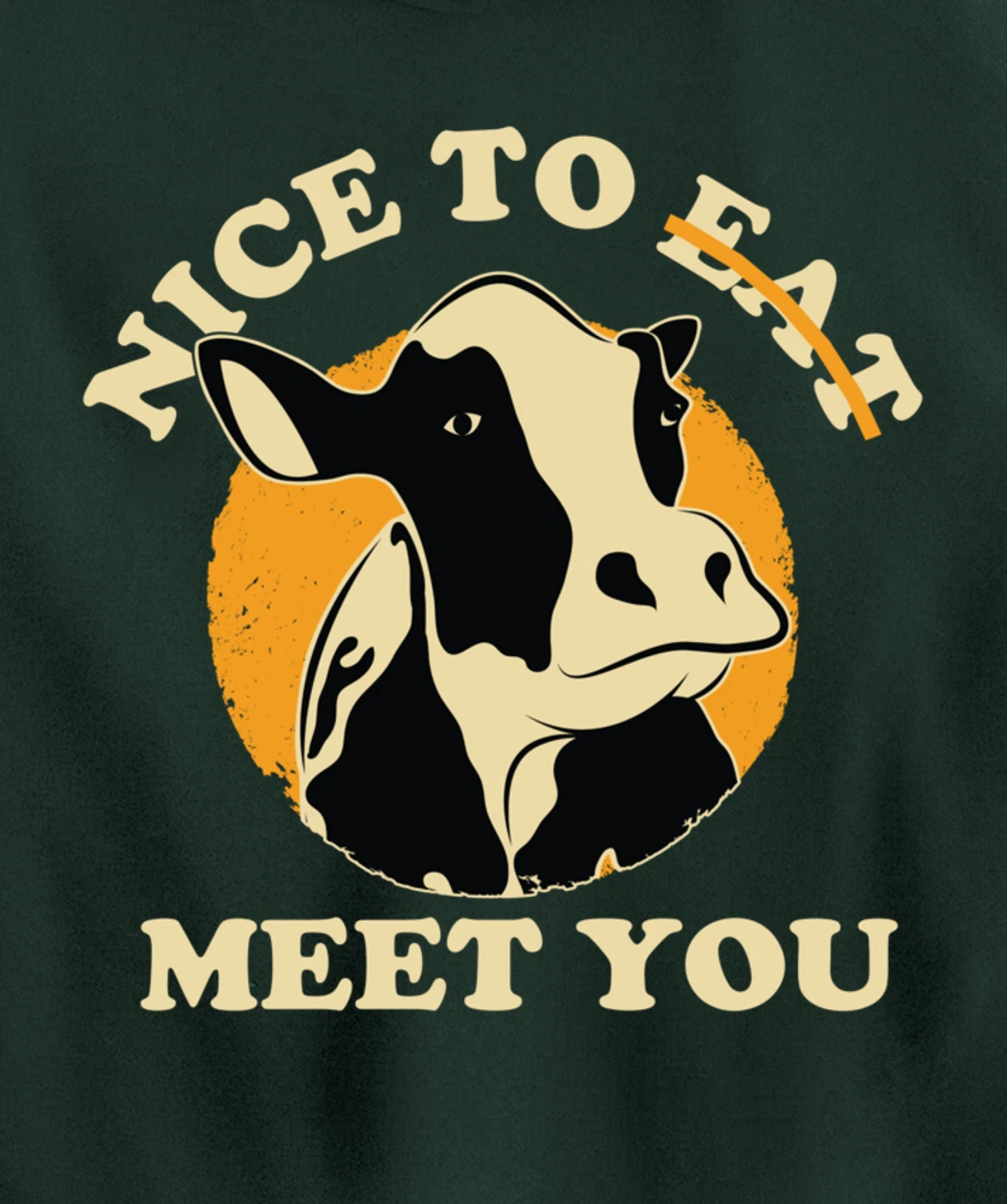 Support Animal Liberation Rights Vegan Activism Cow Graphic Pullover Hoodie