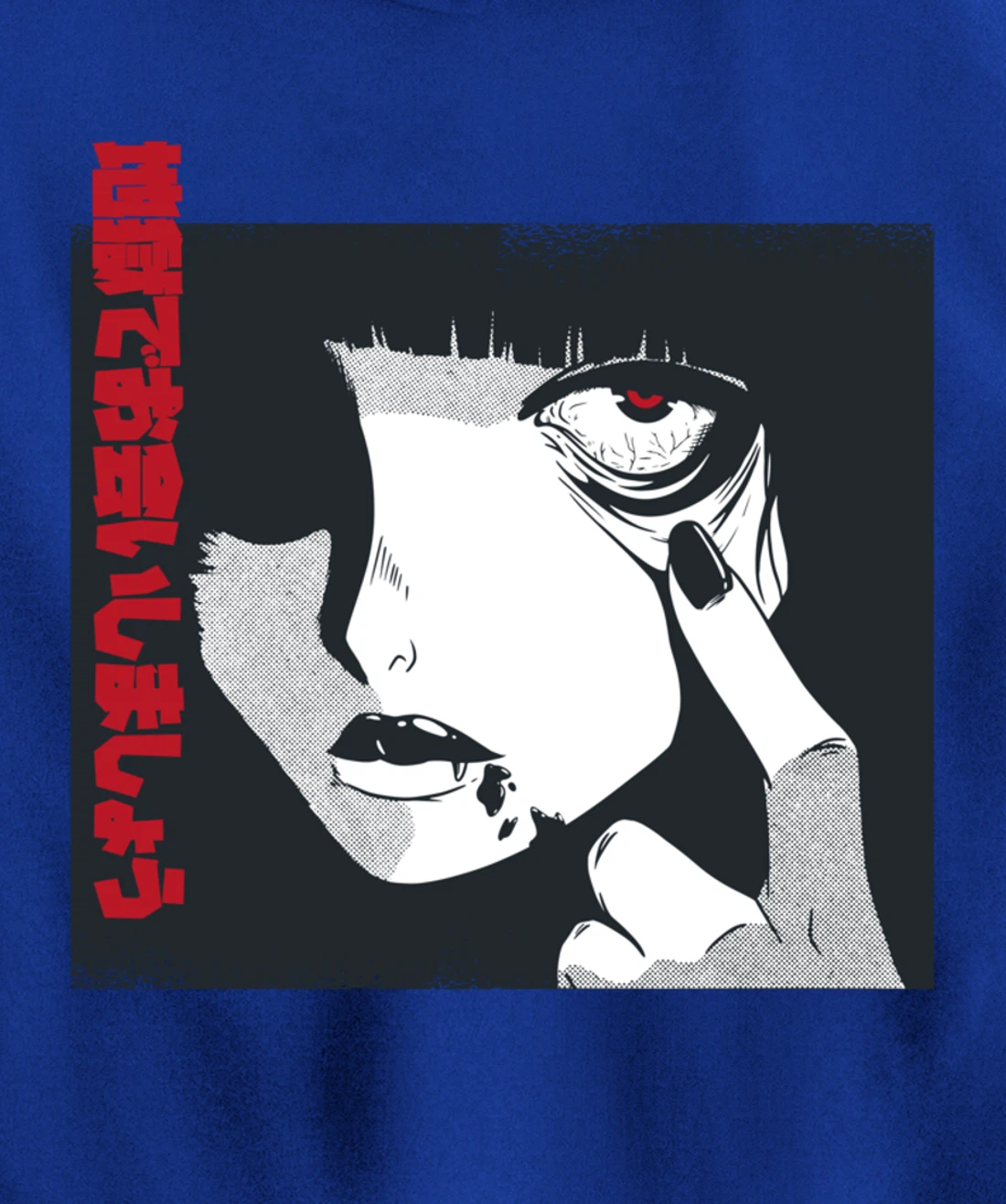 Horror Anime Girl Japanese Vaporwave Egirl Clothes Aesthetic Pullover Hoodie