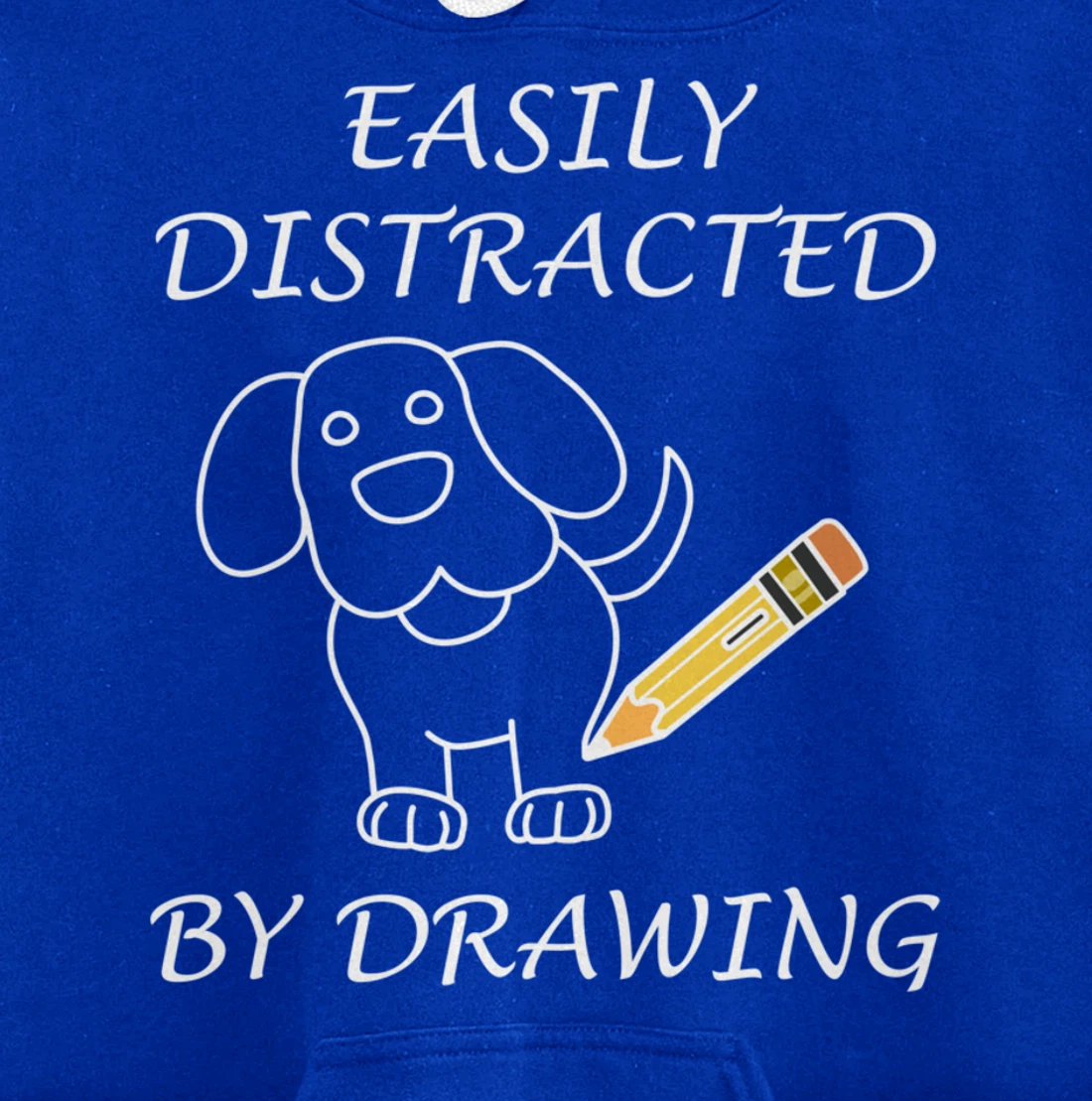 Distracted by Drawing Sketching Illustrator Pullover Hoodie