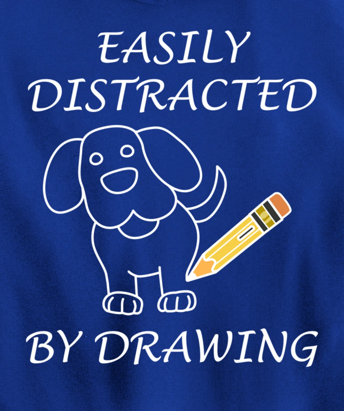 Distracted by Drawing Sketching Illustrator Pullover Hoodie