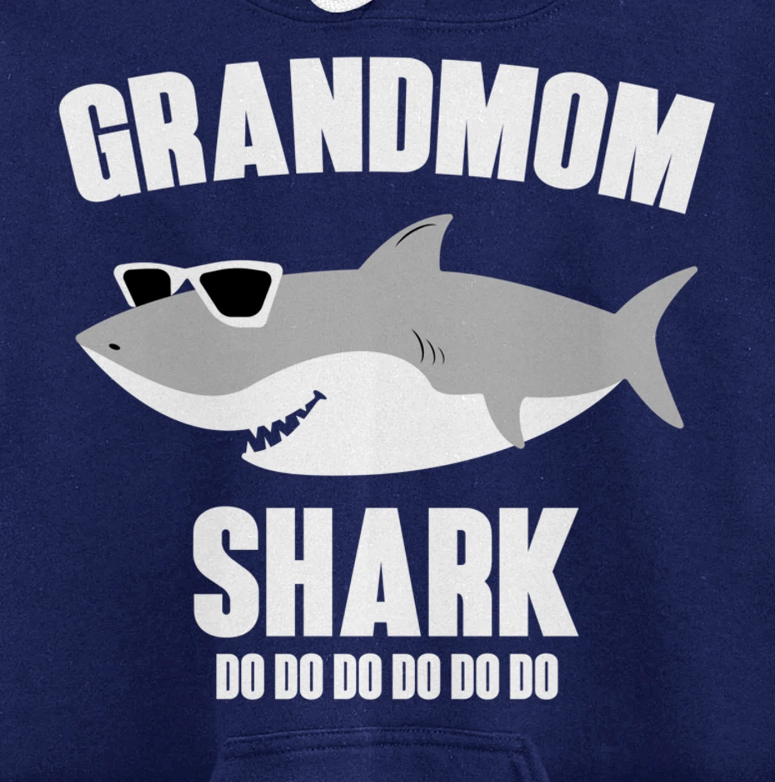Grandmom Shark Doo Doo Pullover Hoodie