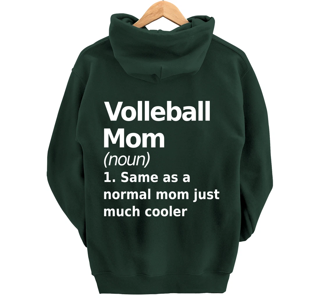 Volleyball Mom definition fun, quirky joke Pullover Hoodie