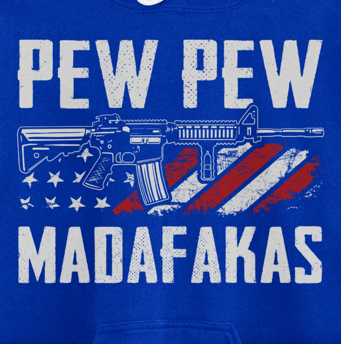 Pew Pew Madafakas - Pro Guns AR15 Owner Funny Gun Joke Pullover Hoodie