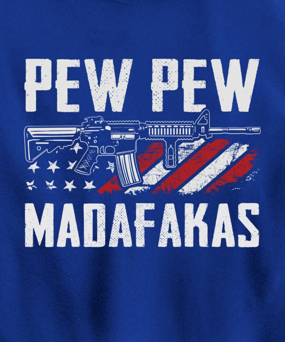 Pew Pew Madafakas - Pro Guns AR15 Owner Funny Gun Joke Pullover Hoodie