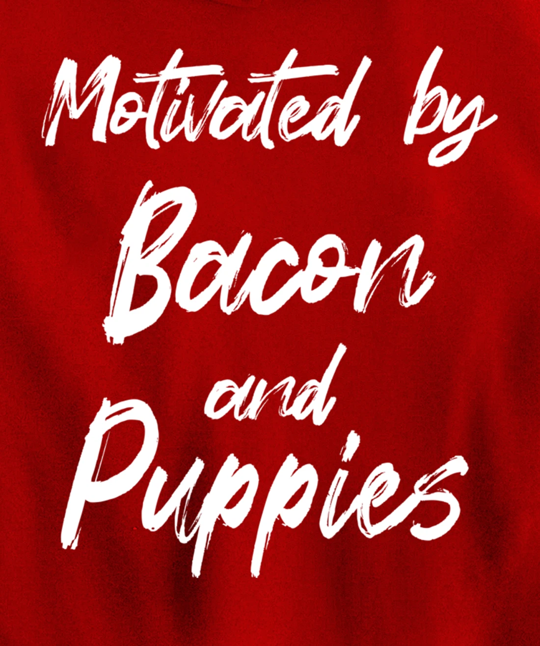Motivated By Bacon And Puppies, Funny Bacon, Funny Puppy Pullover Hoodie