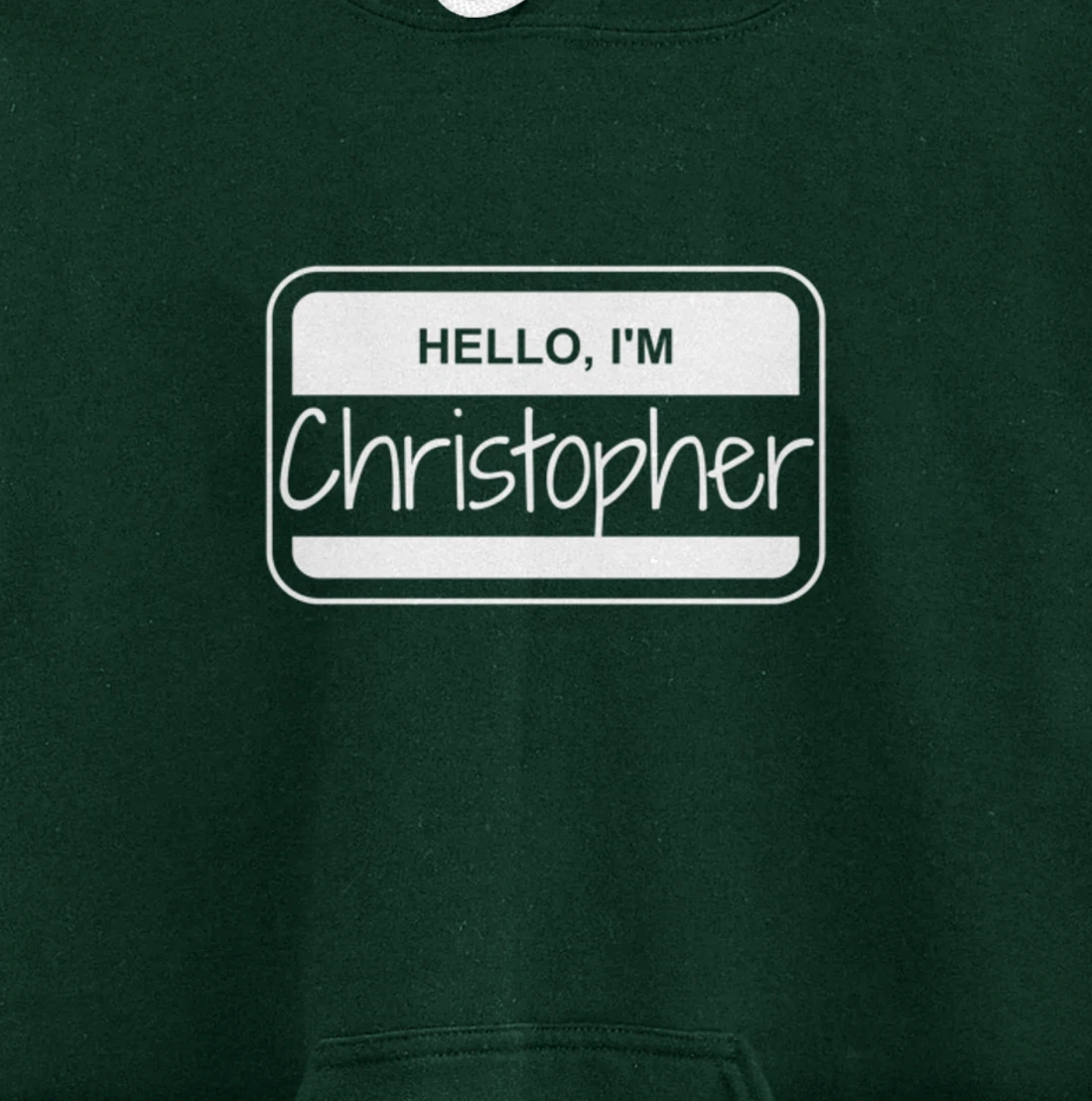 Christopher Name Tag My Name is Christopher Popular Name Tag Pullover Hoodie
