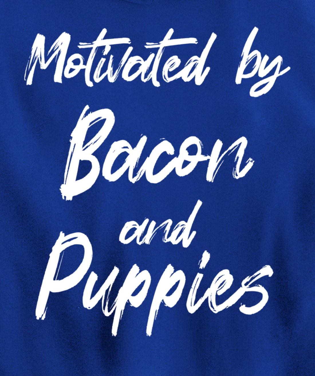 Motivated By Bacon And Puppies, Funny Bacon, Funny Puppy Pullover Hoodie