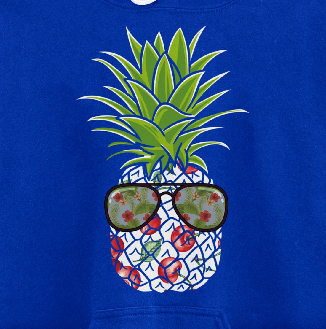 Funny Pineapple Cherry Cool Pineapple Awesome Sunglasses Pullover Hoodie