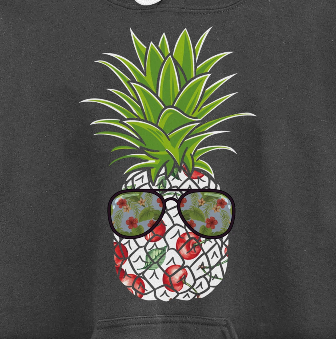 Funny Pineapple Cherry Cool Pineapple Awesome Sunglasses Pullover Hoodie
