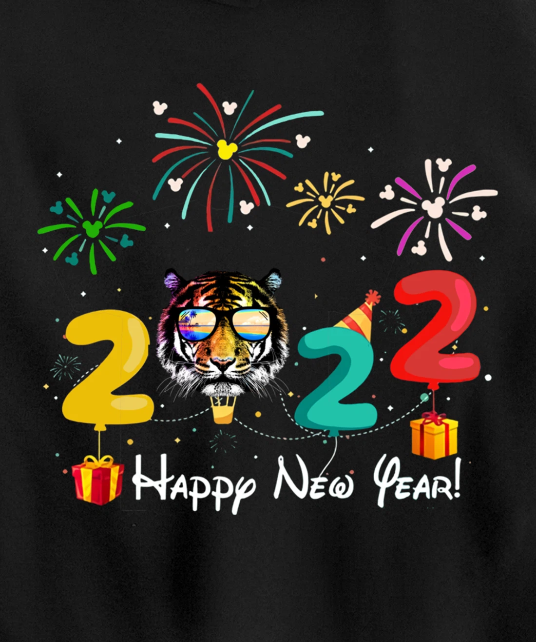 Funny Happy New Year 2022 New Years Eve Goodbye 2021 Tee Pullover Hoodie