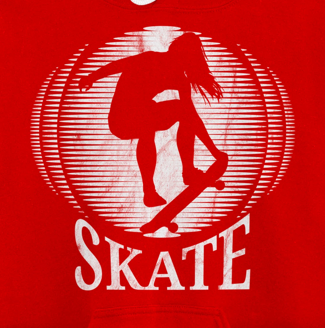 Skateboarding Girl Skater Girl Sunset Skate - Vintage Retro Pullover Hoodie