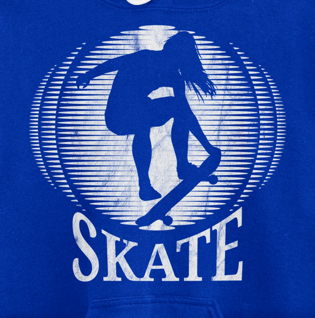 Skateboarding Girl Skater Girl Sunset Skate - Vintage Retro Pullover Hoodie