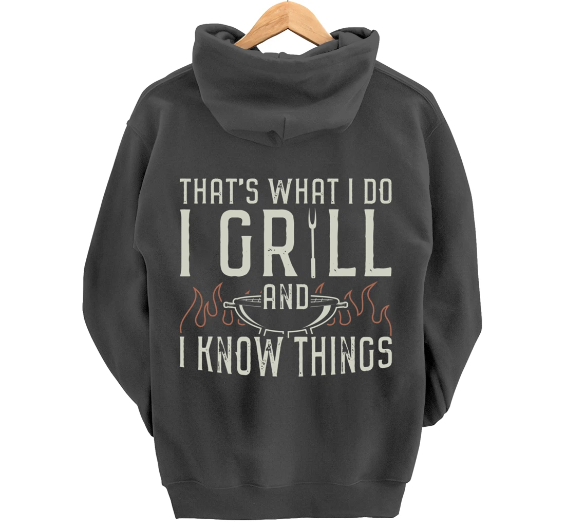 Funny Barbecue Live Love Graphic Women Men Meat Smoking BBQ Pullover Hoodie