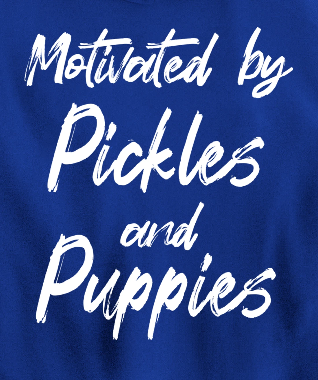 Motivated By Pickles And Puppies, Funny Pickle, Funny Puppy Pullover Hoodie