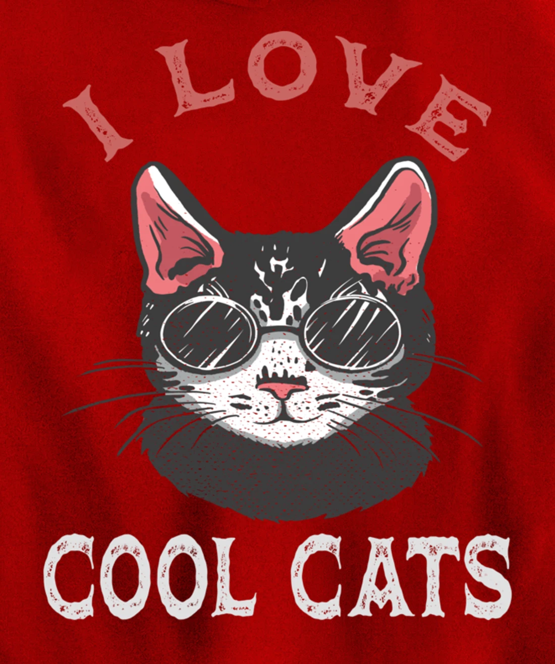 i love cool cats Pullover Hoodie