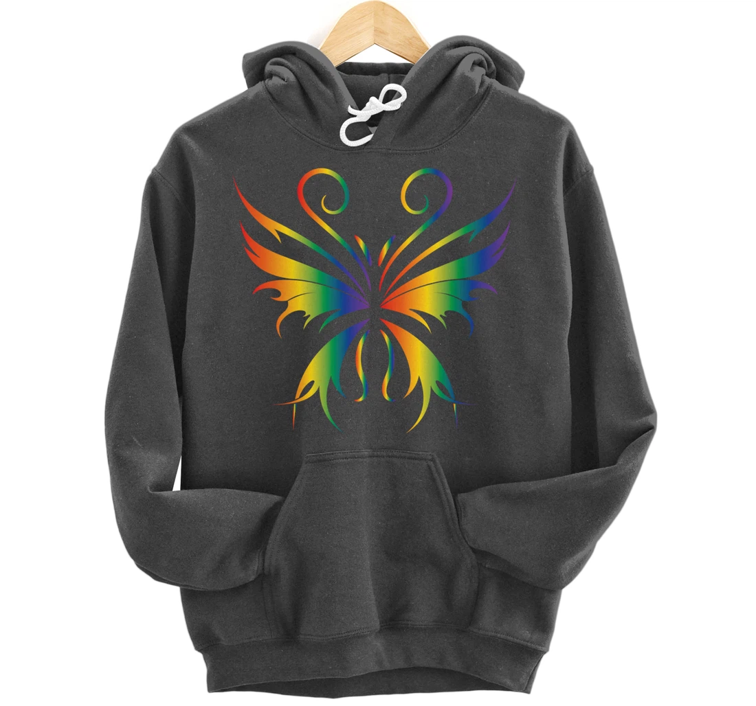 Butterfly Grunge Aesthetic Fairycore Dark Gothic Fairy Core Pullover Hoodie
