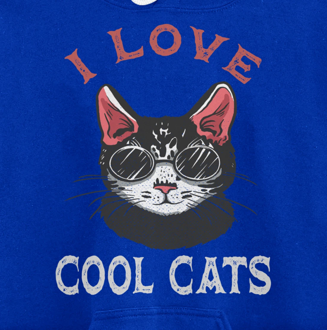 i love cool cats Pullover Hoodie