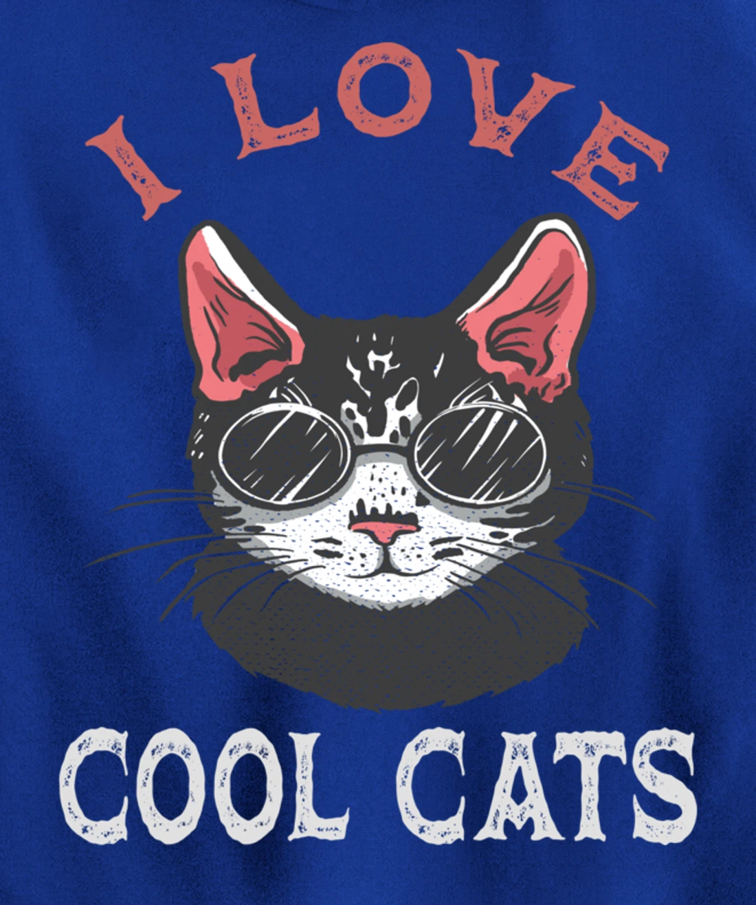 i love cool cats Pullover Hoodie