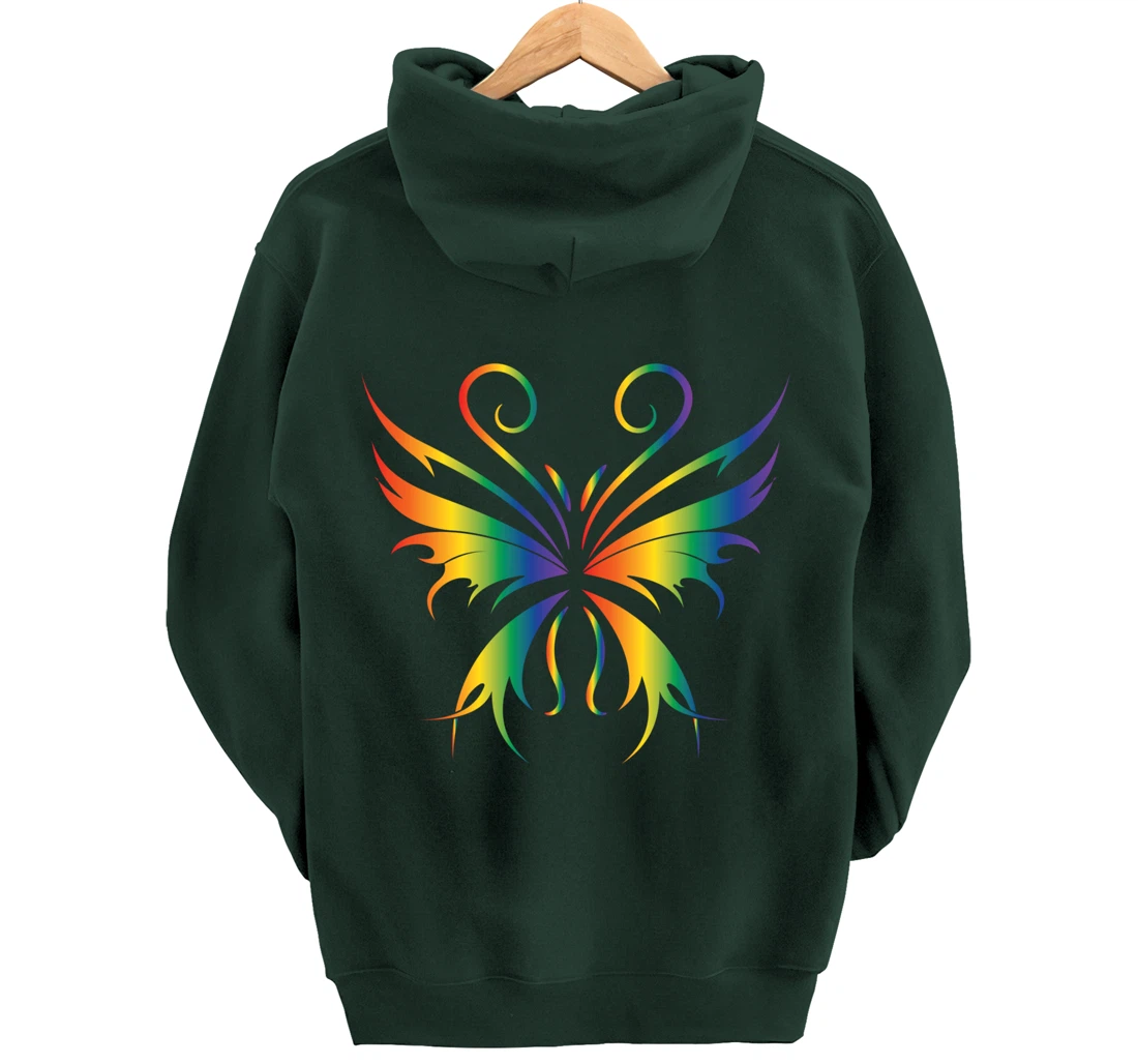 Butterfly Grunge Aesthetic Fairycore Dark Gothic Fairy Core Pullover Hoodie