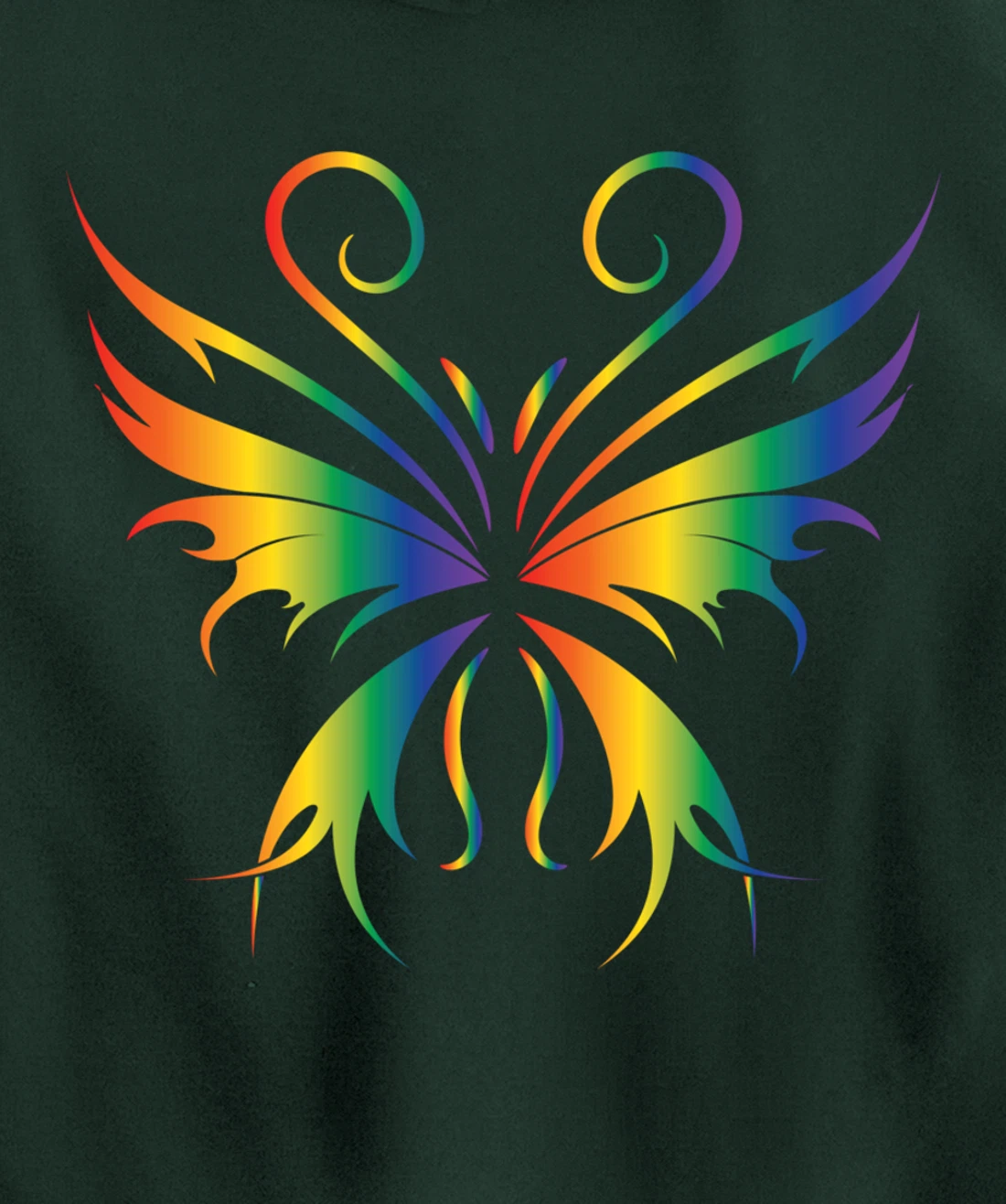 Butterfly Grunge Aesthetic Fairycore Dark Gothic Fairy Core Pullover Hoodie