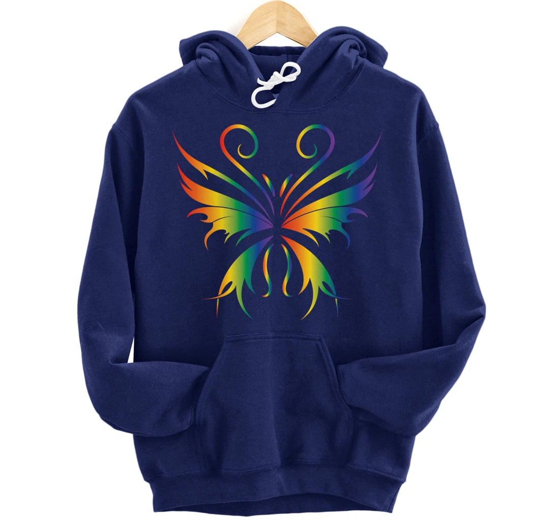 Butterfly Grunge Aesthetic Fairycore Dark Gothic Fairy Core Pullover Hoodie
