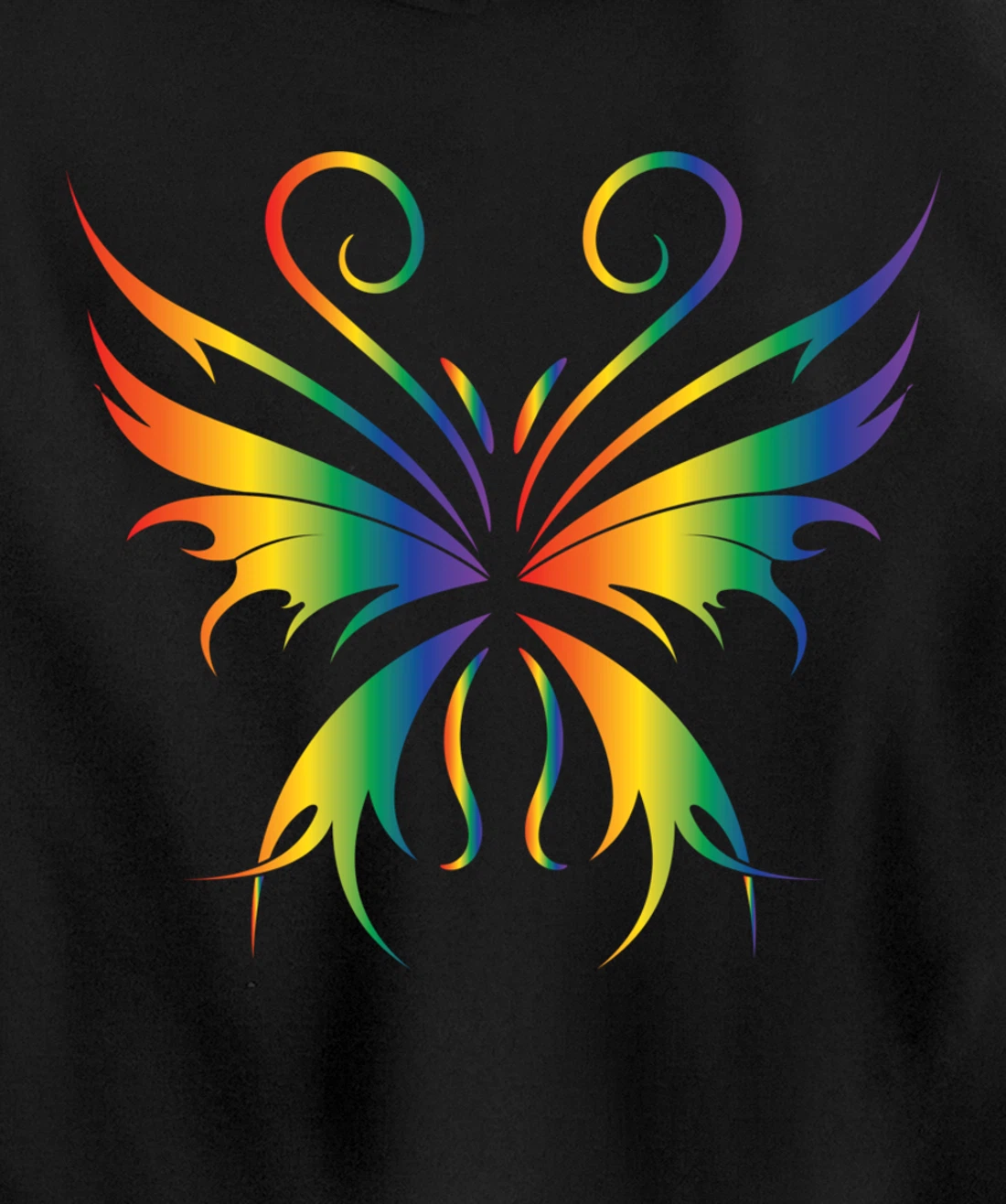 Butterfly Grunge Aesthetic Fairycore Dark Gothic Fairy Core Pullover Hoodie