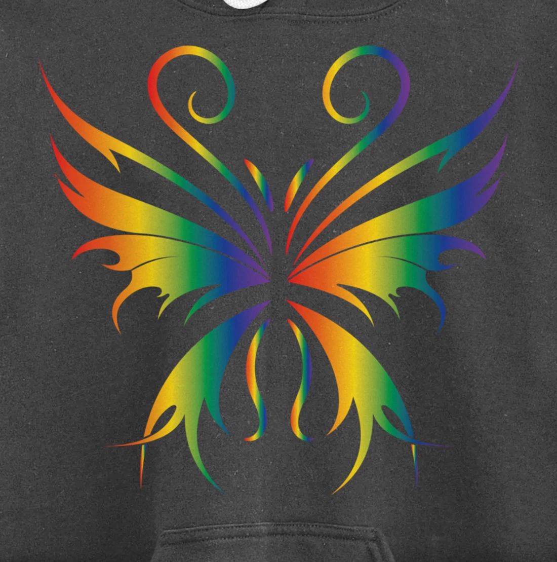 Butterfly Grunge Aesthetic Fairycore Dark Gothic Fairy Core Pullover Hoodie