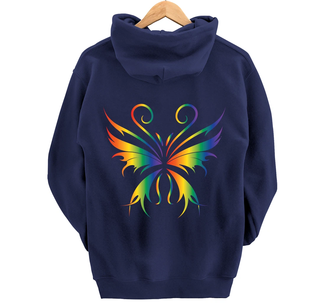 Butterfly Grunge Aesthetic Fairycore Dark Gothic Fairy Core Pullover Hoodie