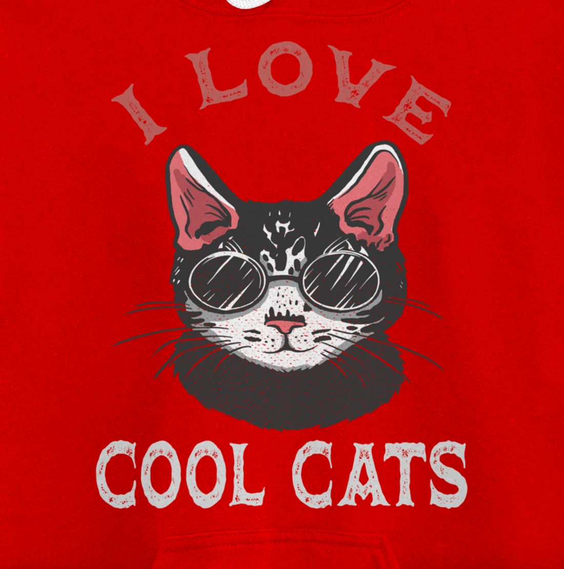 i love cool cats Pullover Hoodie