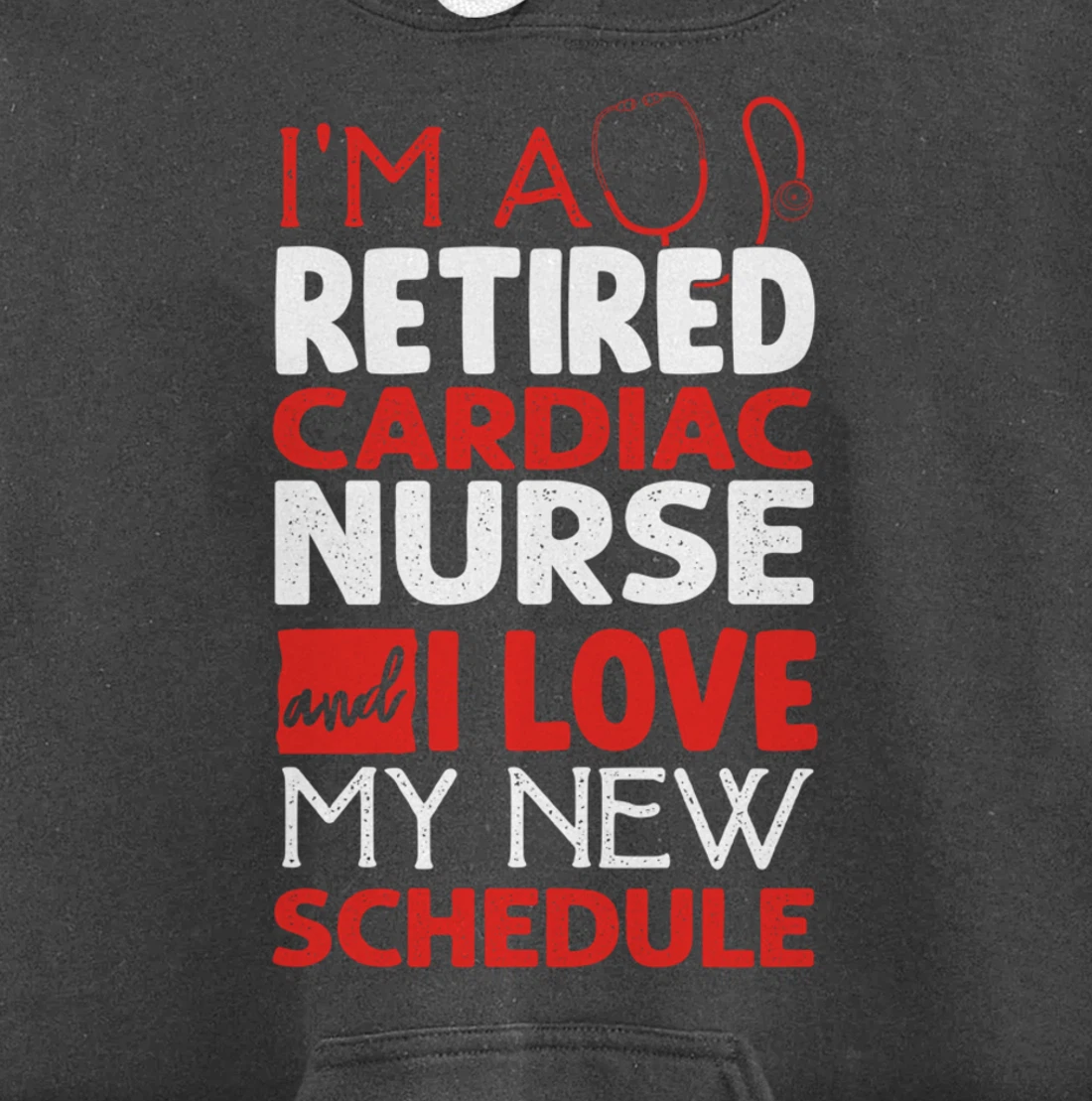 Funny Nursing Fan Graphic Women Men Retired Cardiac Nurse Pullover Hoodie