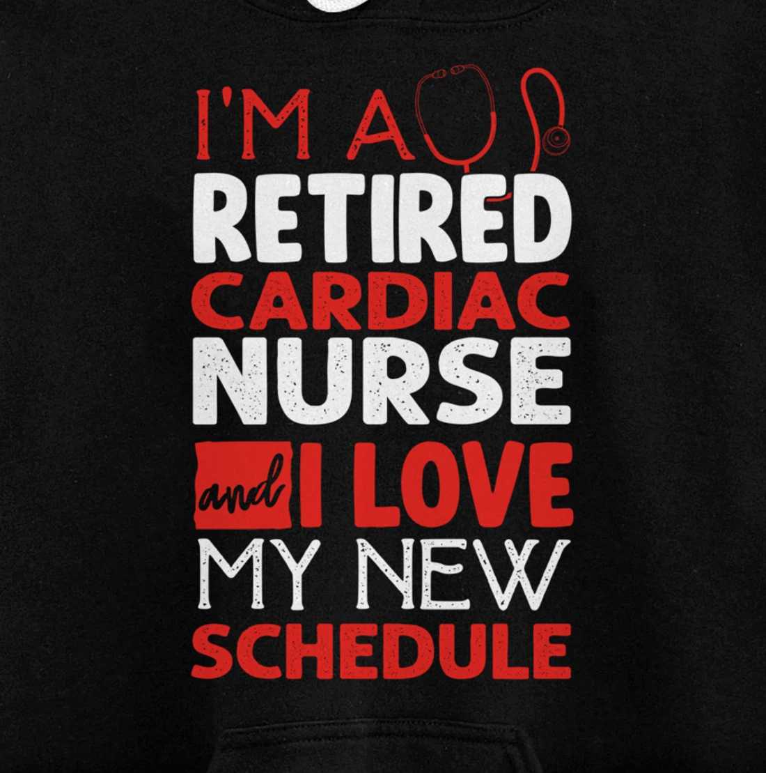 Funny Nursing Fan Graphic Women Men Retired Cardiac Nurse Pullover Hoodie