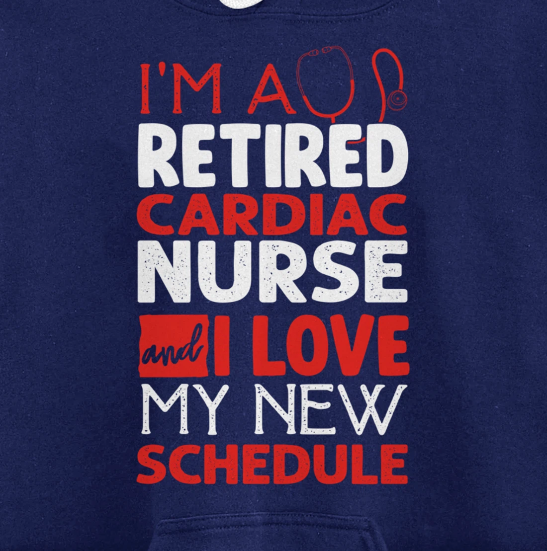 Funny Nursing Fan Graphic Women Men Retired Cardiac Nurse Pullover Hoodie
