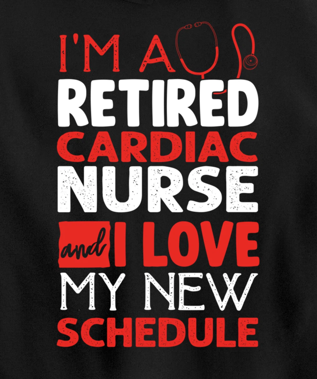 Funny Nursing Fan Graphic Women Men Retired Cardiac Nurse Pullover Hoodie