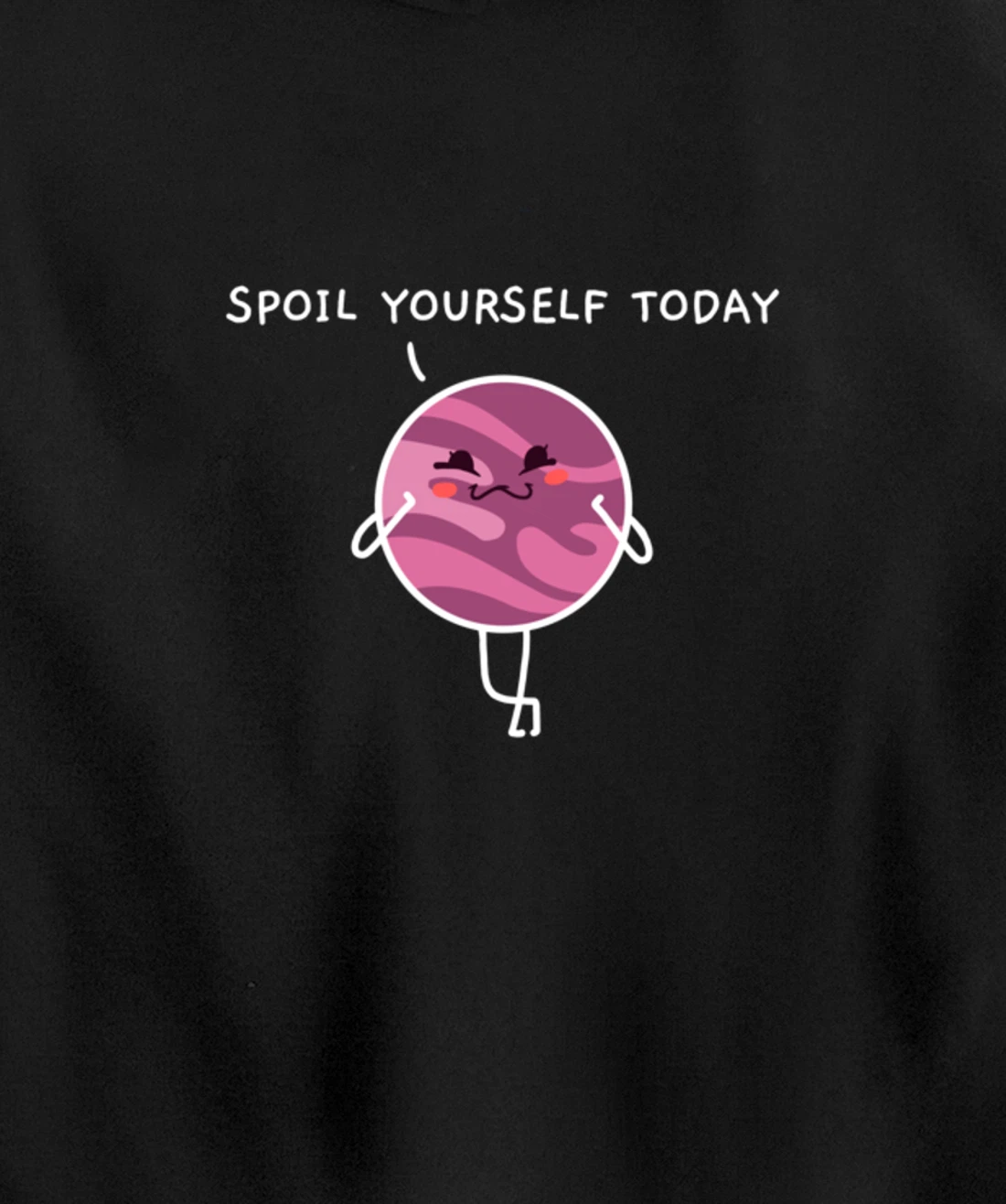 Spoil Yourself Today Bath Bombs Pun Apparel Relaxing Quote Pullover Hoodie