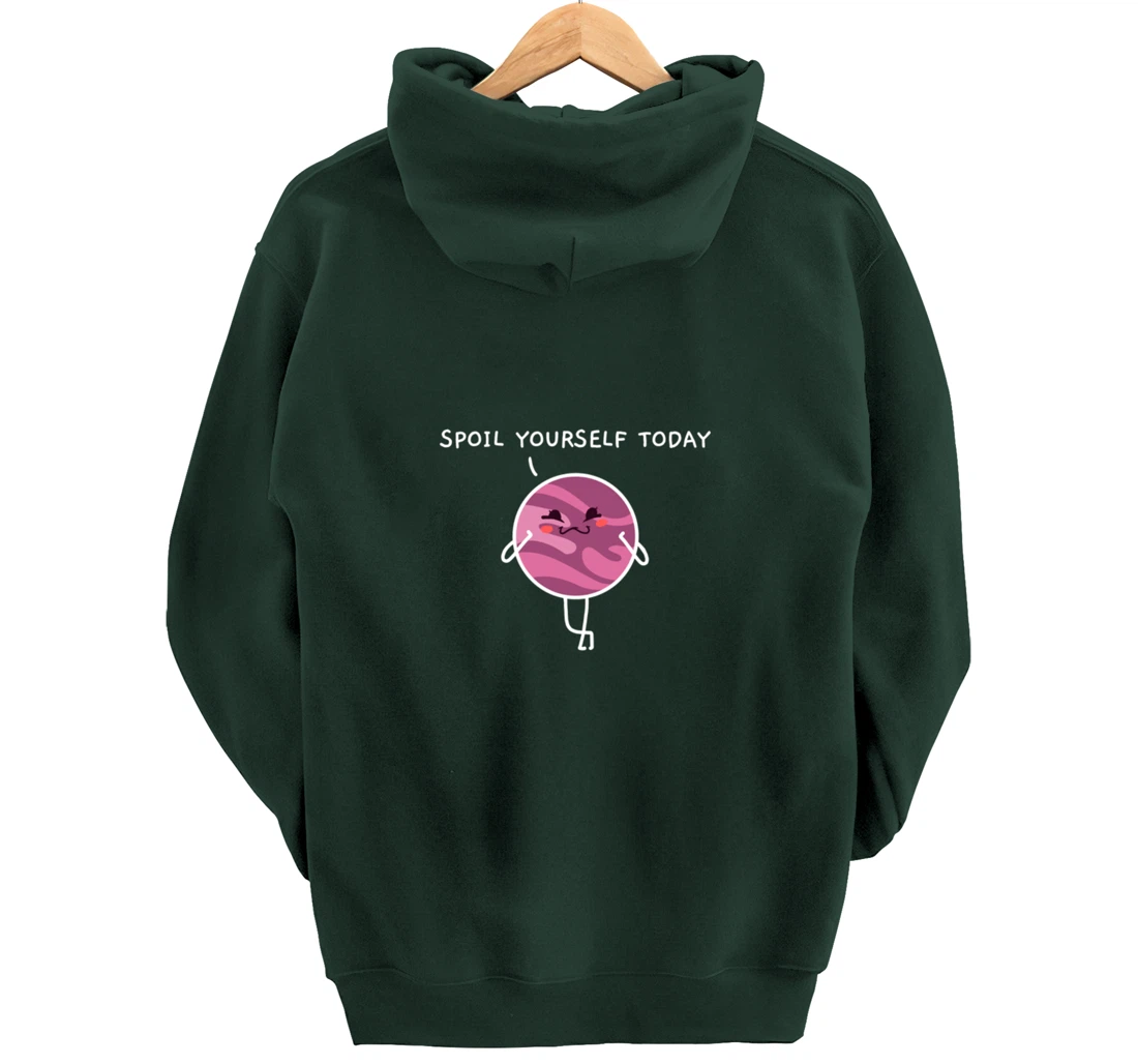 Spoil Yourself Today Bath Bombs Pun Apparel Relaxing Quote Pullover Hoodie