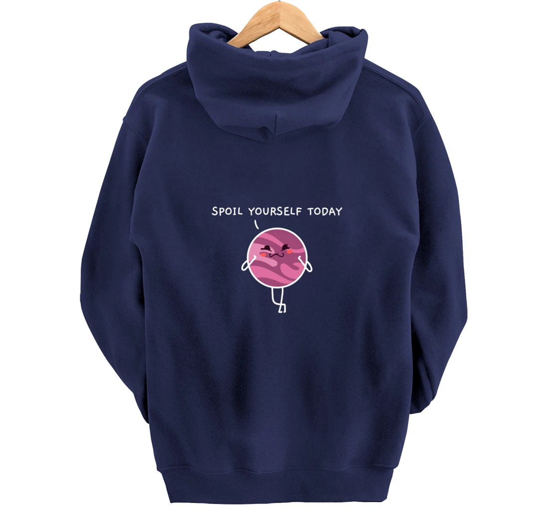 Spoil Yourself Today Bath Bombs Pun Apparel Relaxing Quote Pullover Hoodie
