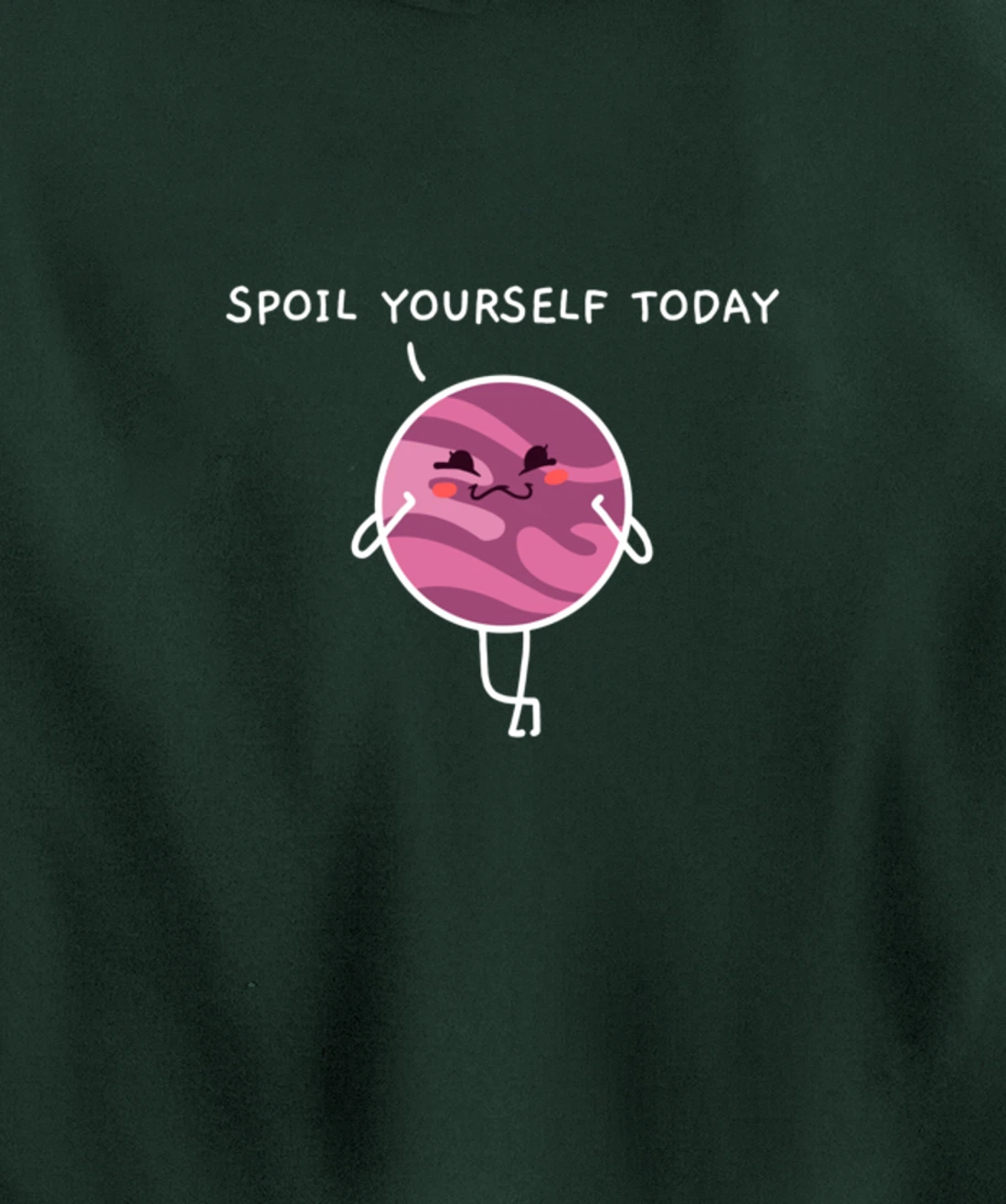 Spoil Yourself Today Bath Bombs Pun Apparel Relaxing Quote Pullover Hoodie