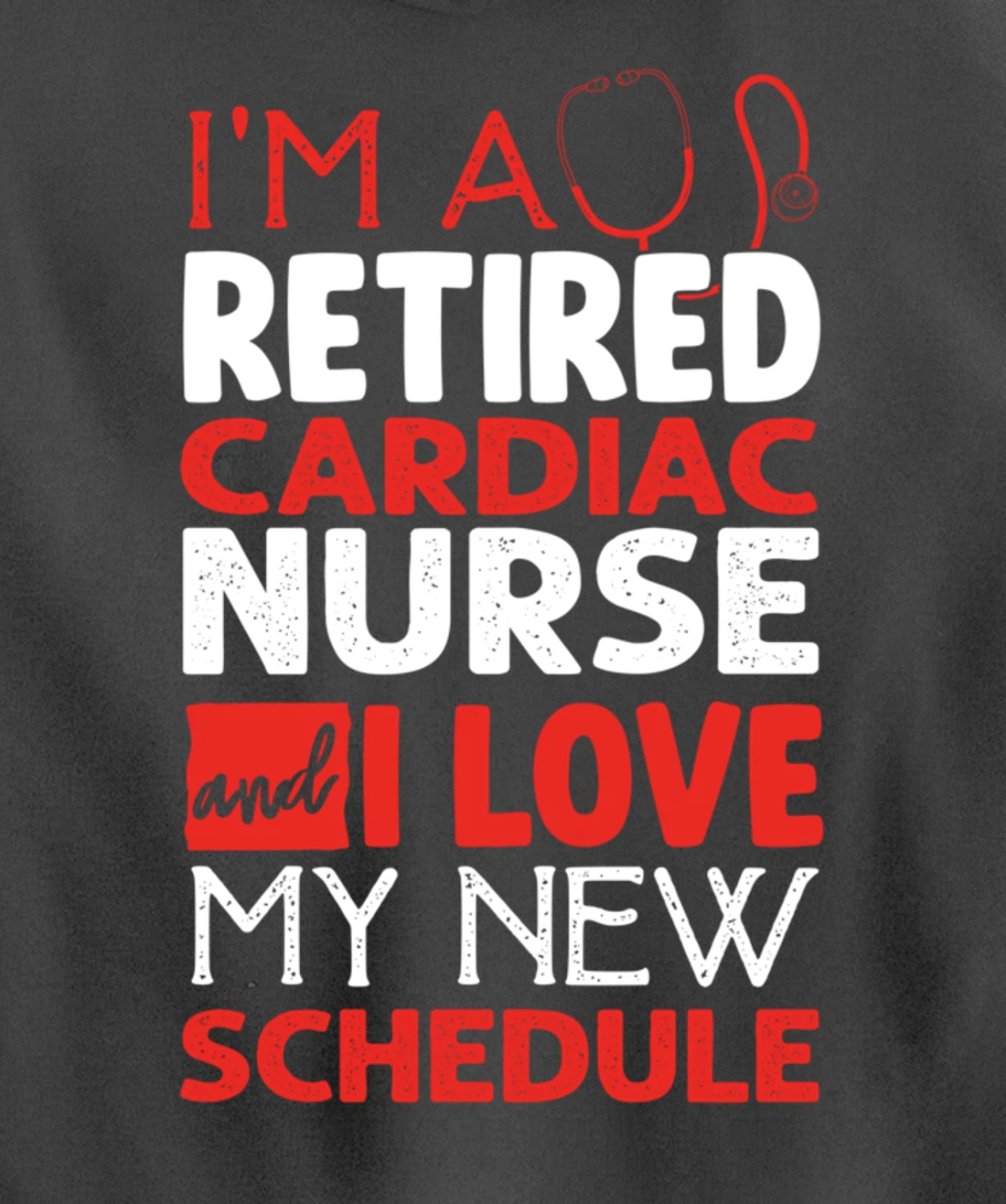 Funny Nursing Fan Graphic Women Men Retired Cardiac Nurse Pullover Hoodie