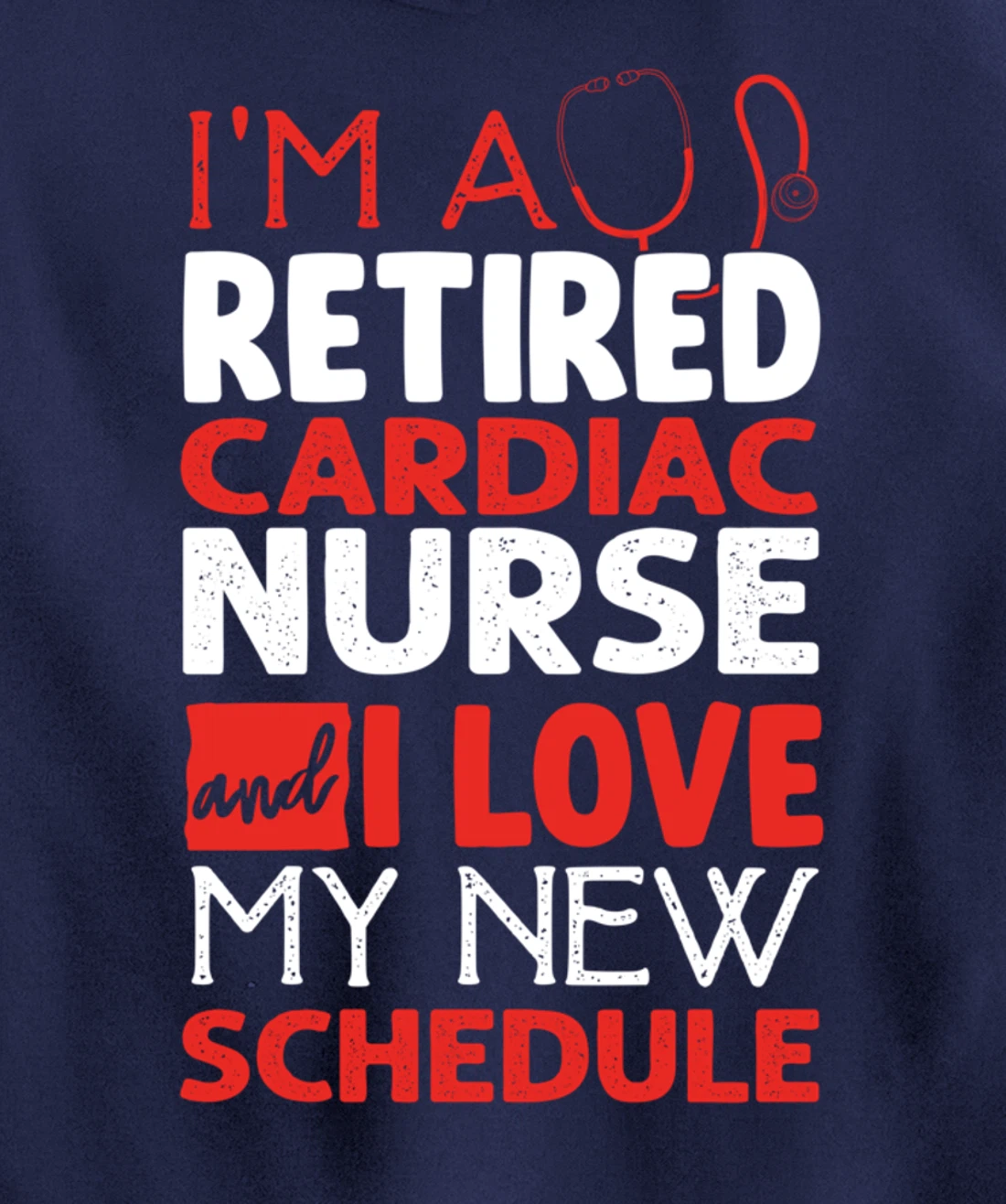Funny Nursing Fan Graphic Women Men Retired Cardiac Nurse Pullover Hoodie