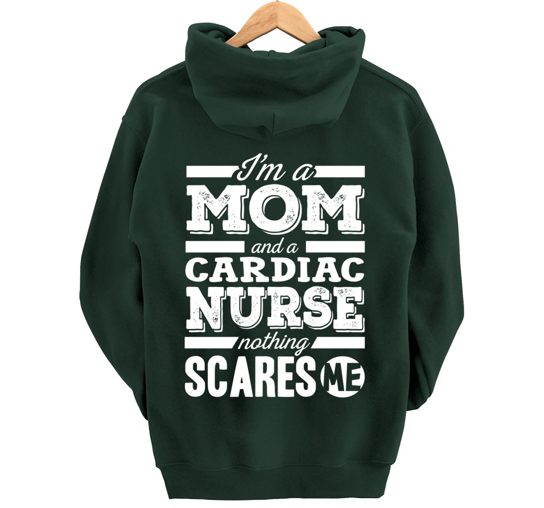 Funny Nursing Lover Mom Graphic Women Mothers Cardiac Nurse Pullover Hoodie