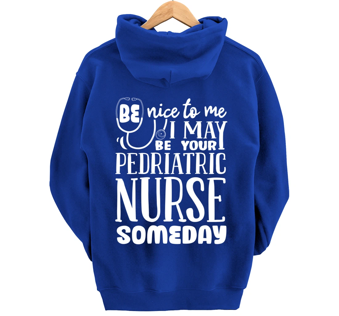 Funny Nursing Lover Graphic Women and Men Pediatric Nurse Pullover Hoodie