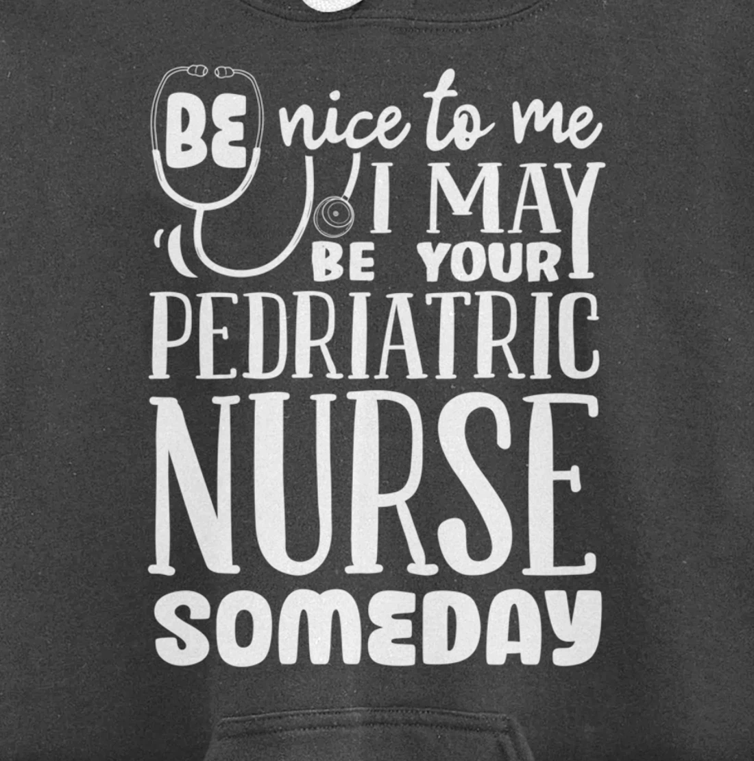 Funny Nursing Lover Graphic Women and Men Pediatric Nurse Pullover Hoodie