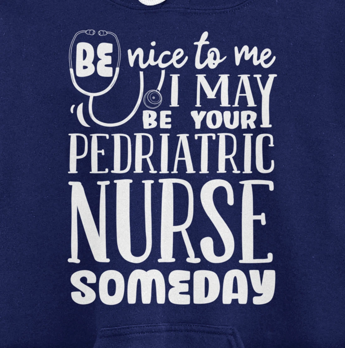 Funny Nursing Lover Graphic Women and Men Pediatric Nurse Pullover Hoodie