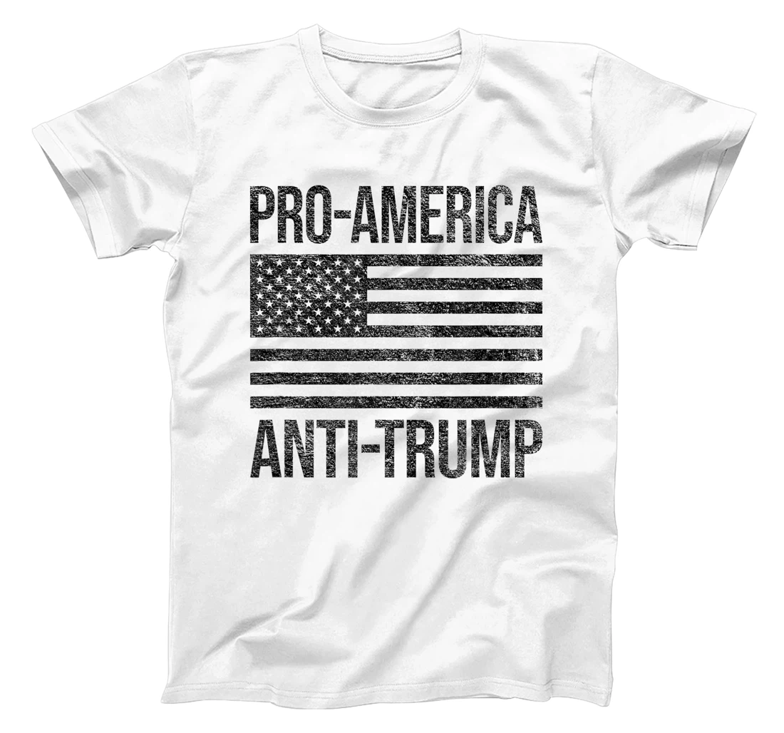 PRO AMERICA ANTI TRUMP US AMERICAN FLAG PATRIOT T-Shirt