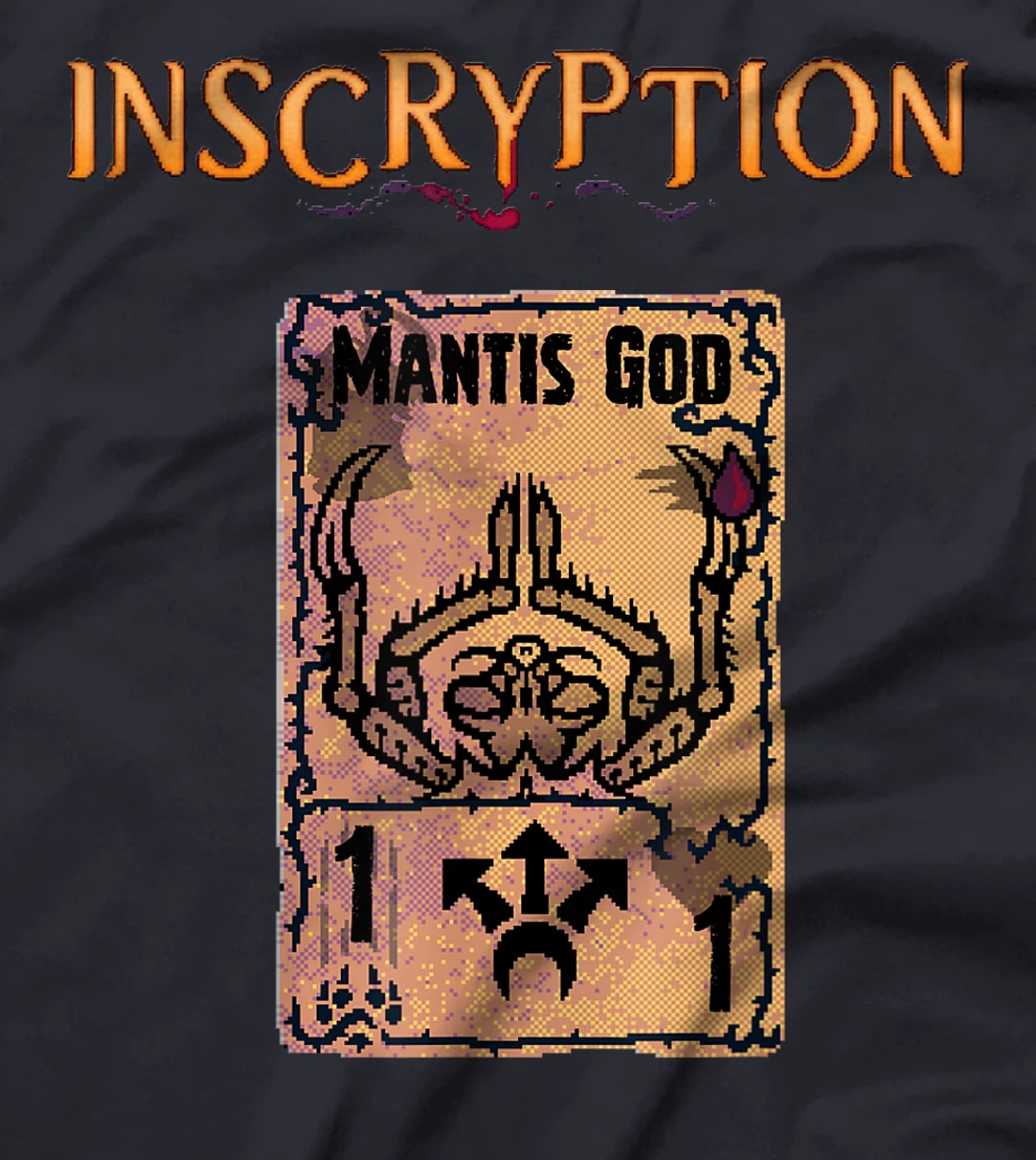 Inscryption Mantis God Psychological Horror Card Game T-Shirt